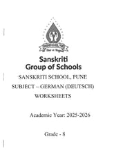 SS WORKSHEET CLASS 8 GERMAN 2025-2026